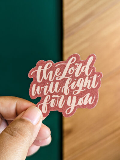 The Lord Will Fight For You Sticker - Image 3