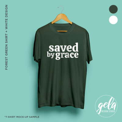 Saved By Grace T-Shirt - Image 2