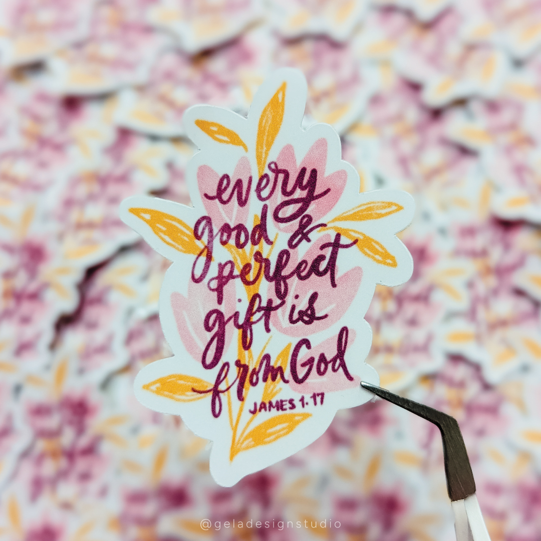 Every Good And Perfect Gift Sticker