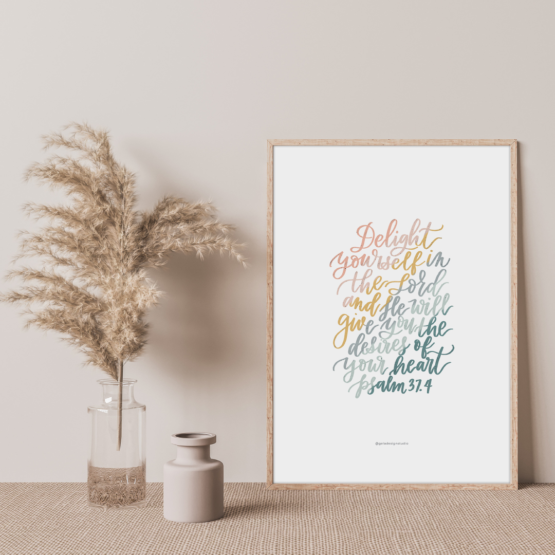 Delight Yourself In The Lord Art Print - Image 5