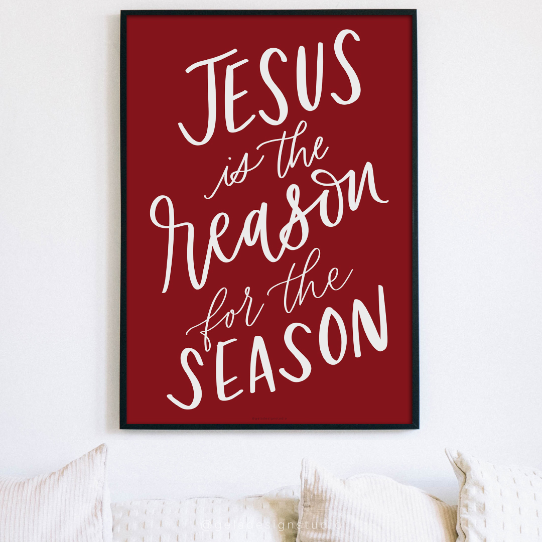 Jesus Is The Reason For The Season Art Print - Image 6