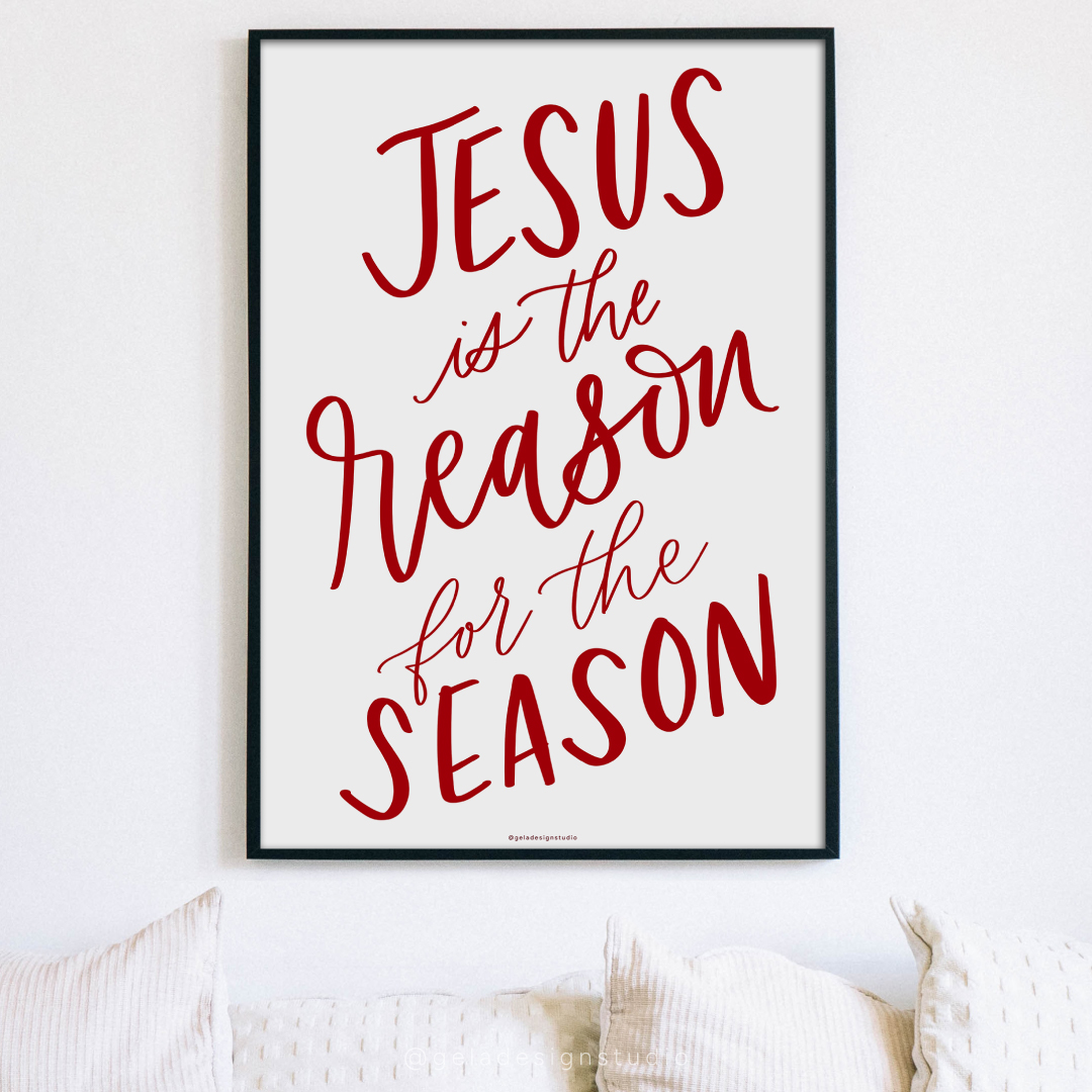 Jesus Is The Reason For The Season Art Print - Image 3