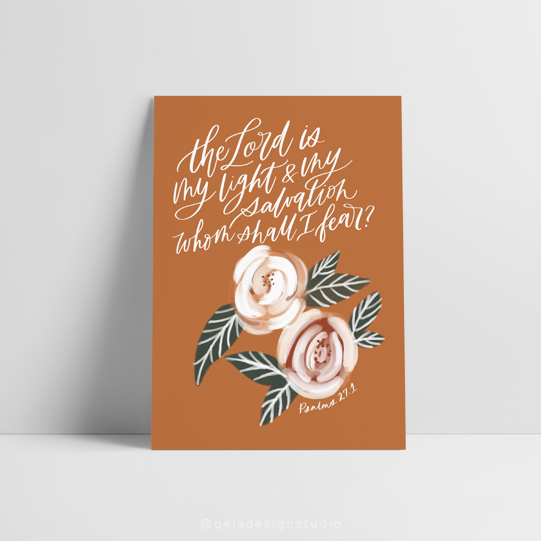 The Lord Is My Light And My Salvation Art Print