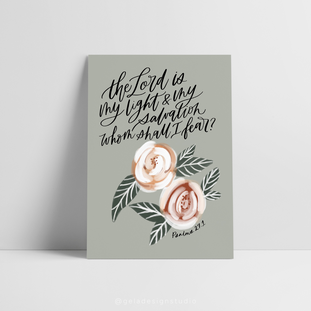 The Lord Is My Light And My Salvation Art Print - Image 3