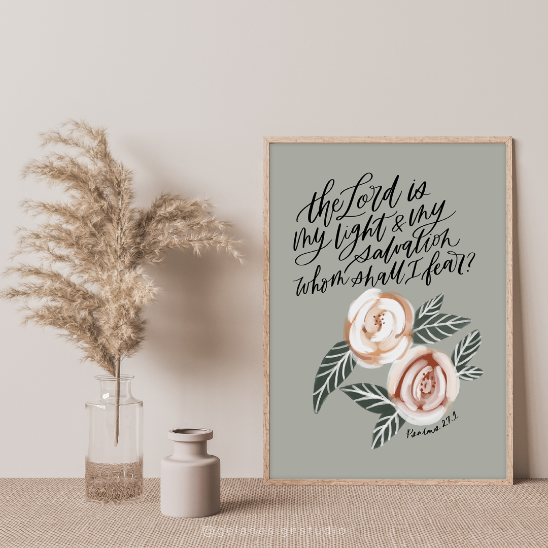 The Lord Is My Light And My Salvation Art Print - Image 4