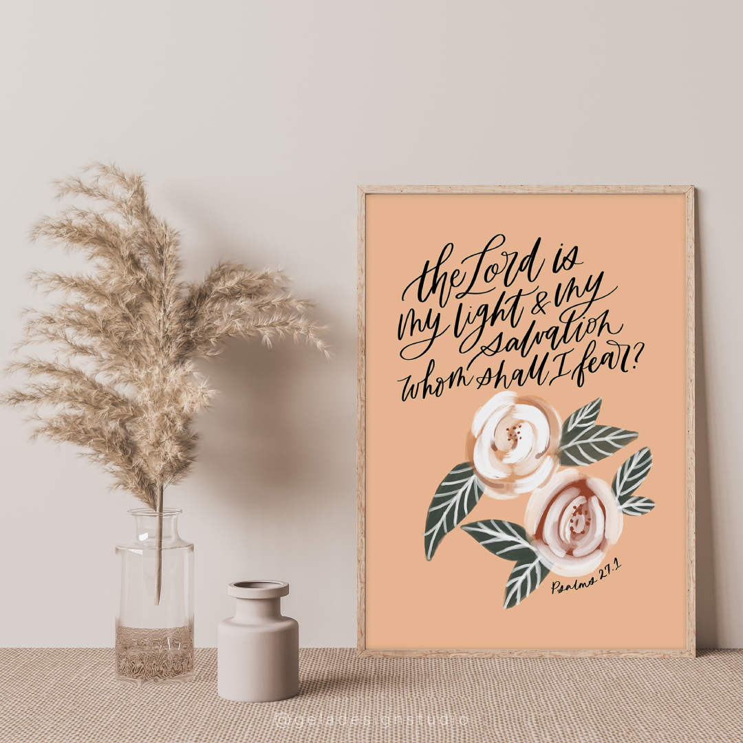 The Lord Is My Light And My Salvation Art Print - Image 6
