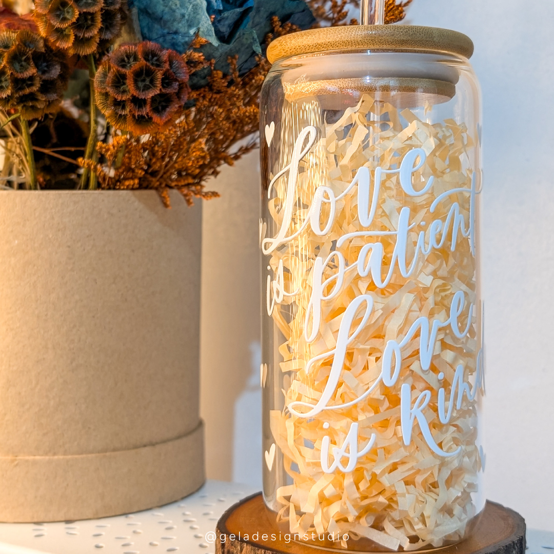 GDS Glass Can – Love Is Patient